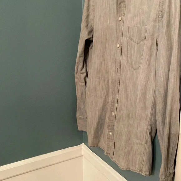 Everlane gray Oxford style button down 100% cotton womens shirt xs - Picture 5 of 8